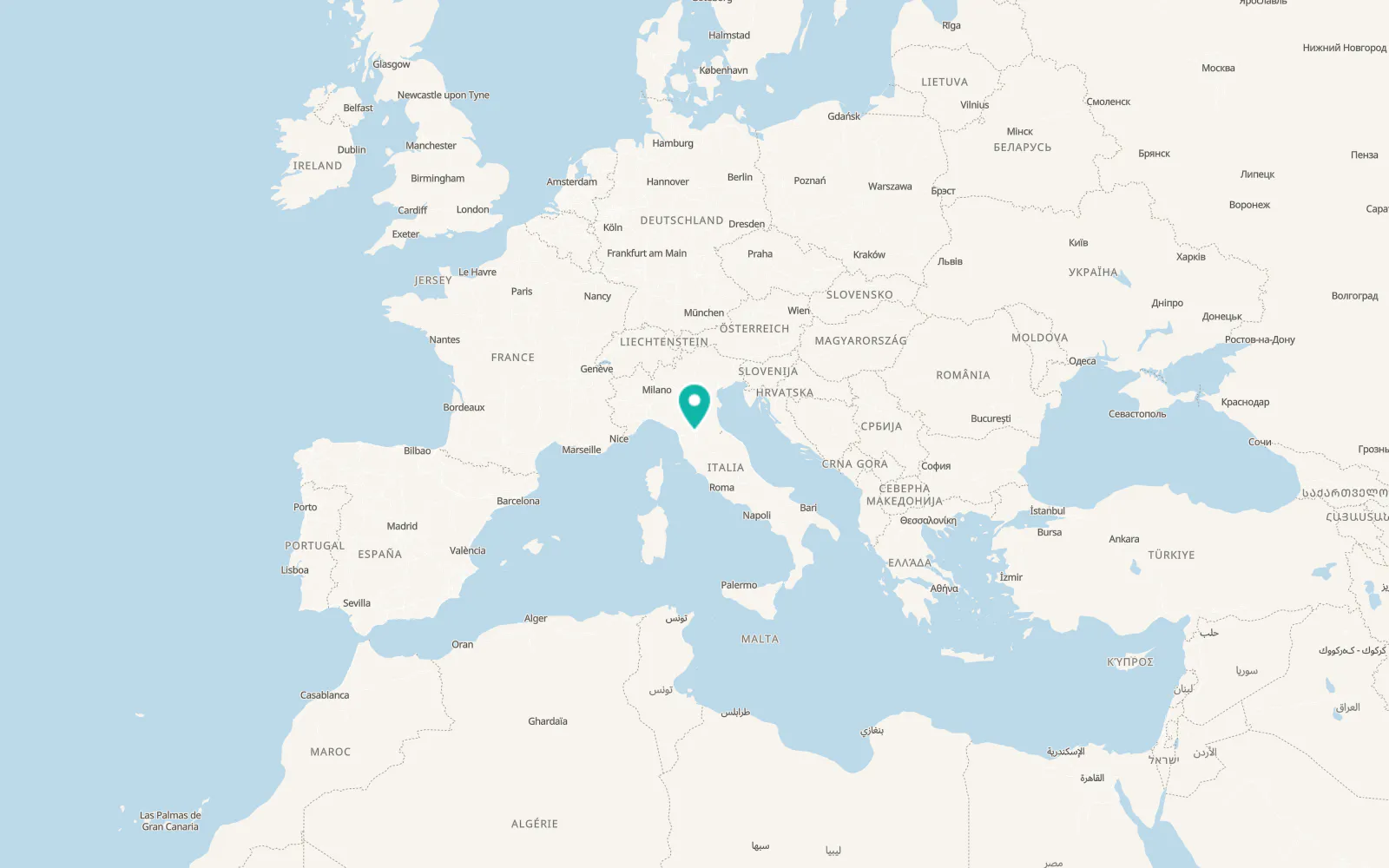 Map of Prato