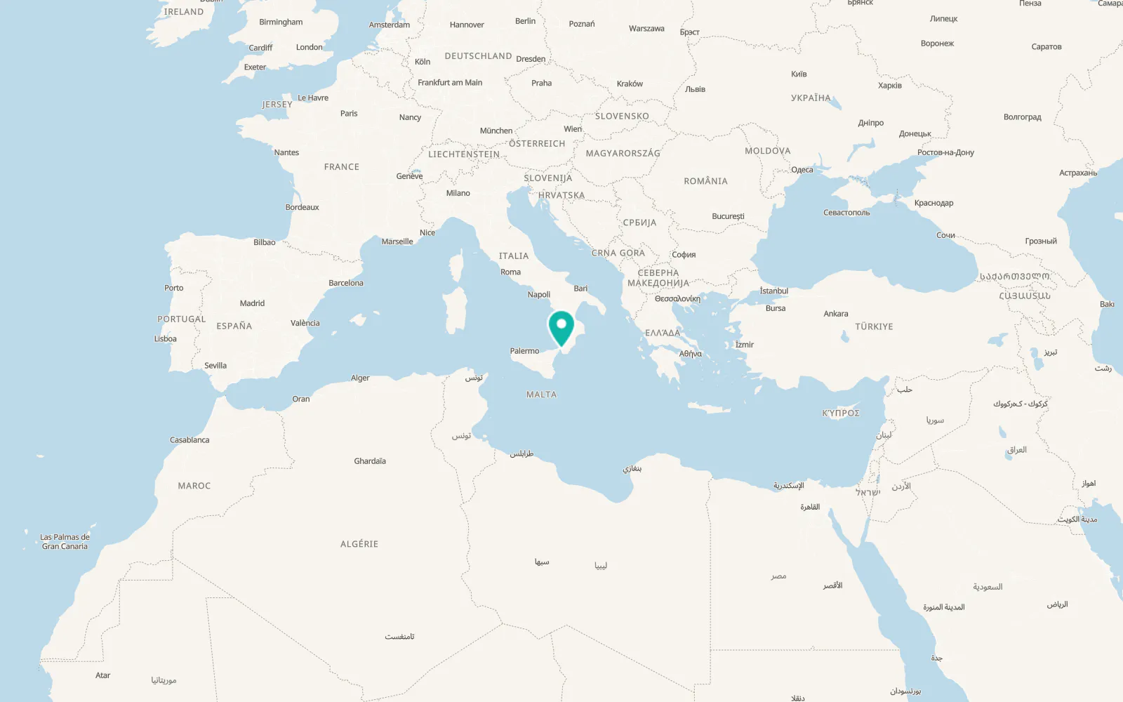 Map of Reggio Calabria