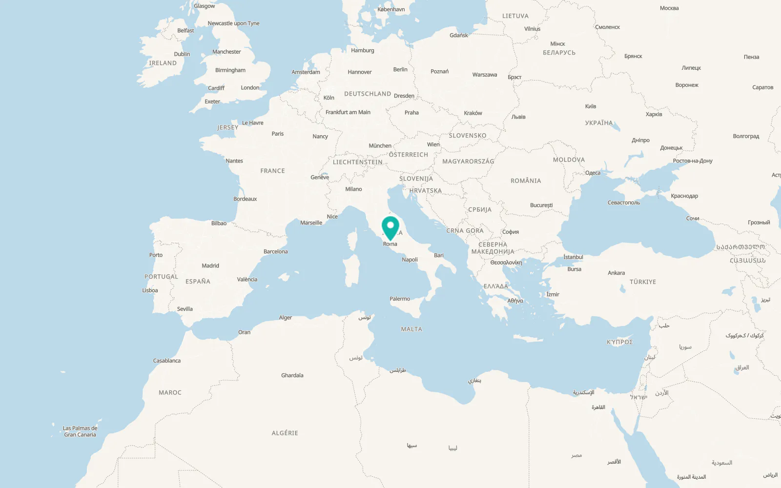 Map of Rome
