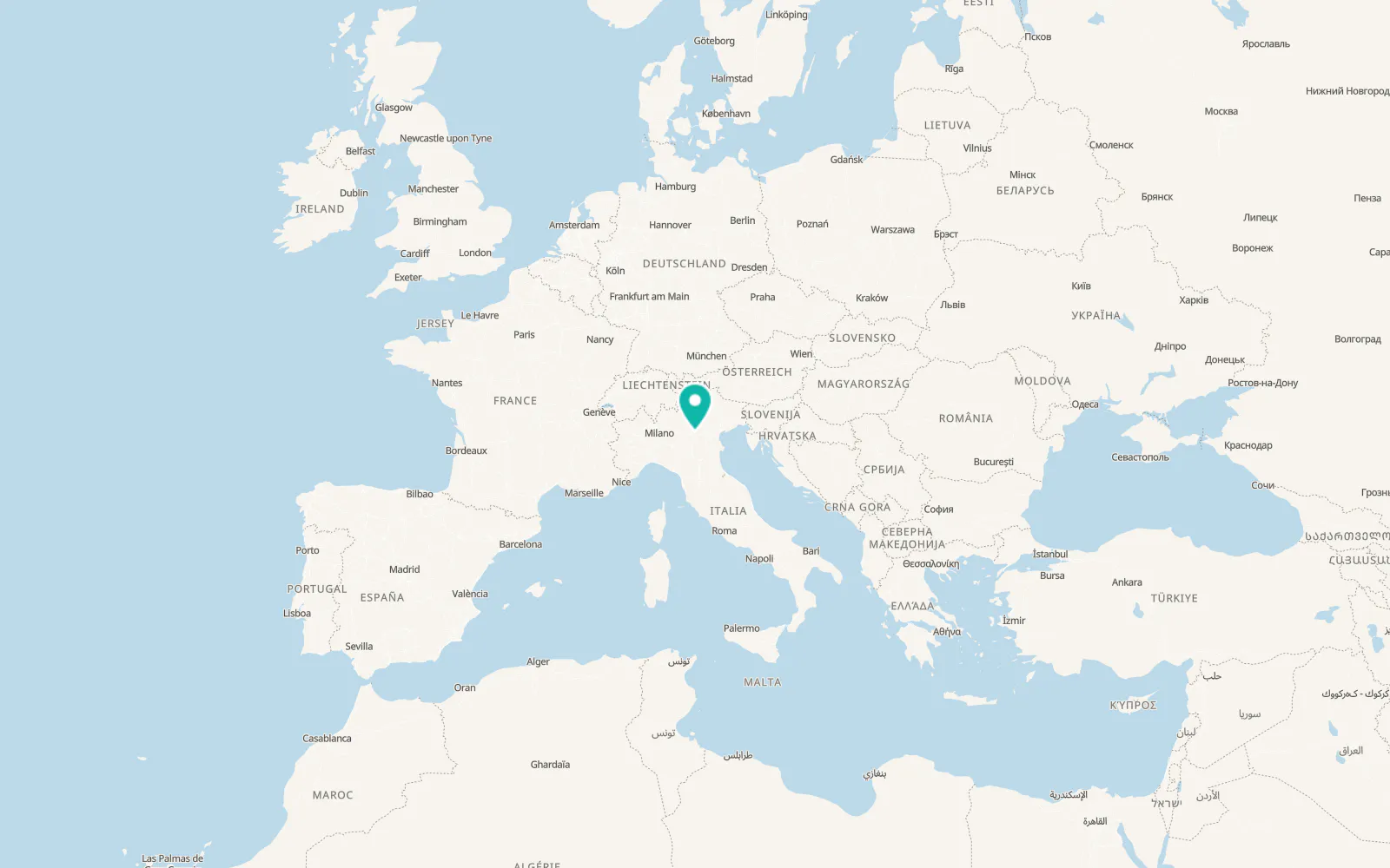 Map of Verona