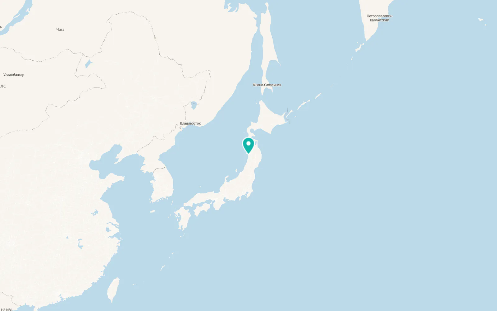 Map of Akita