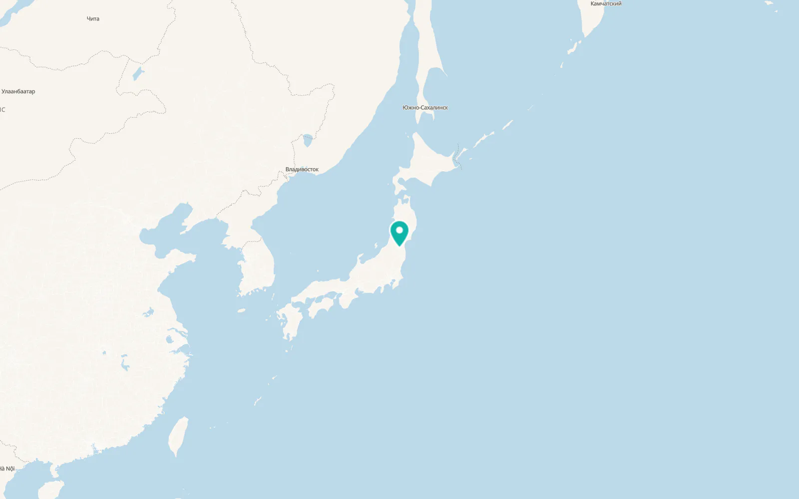 Map of Fukushima