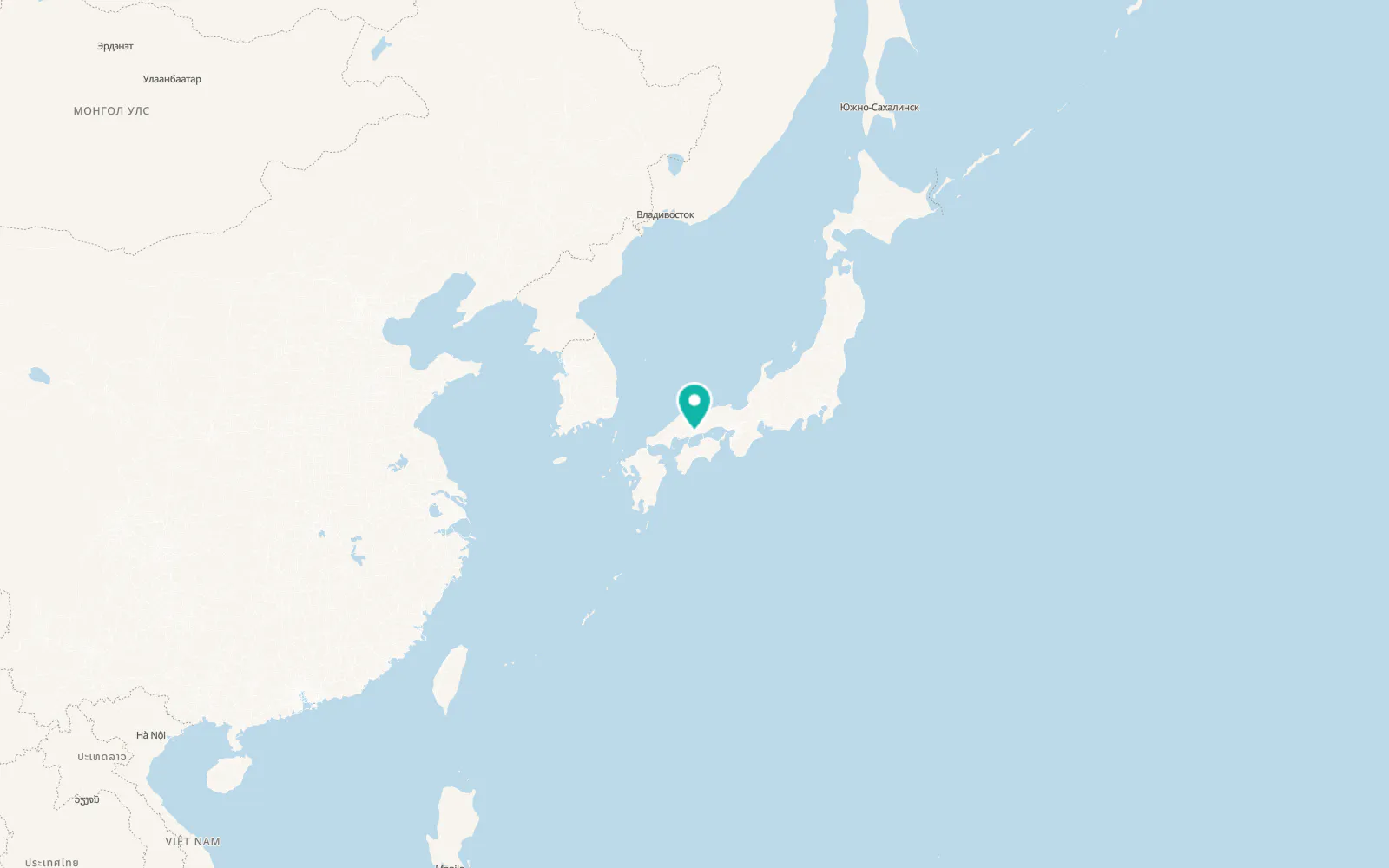 Map of Fukuyama