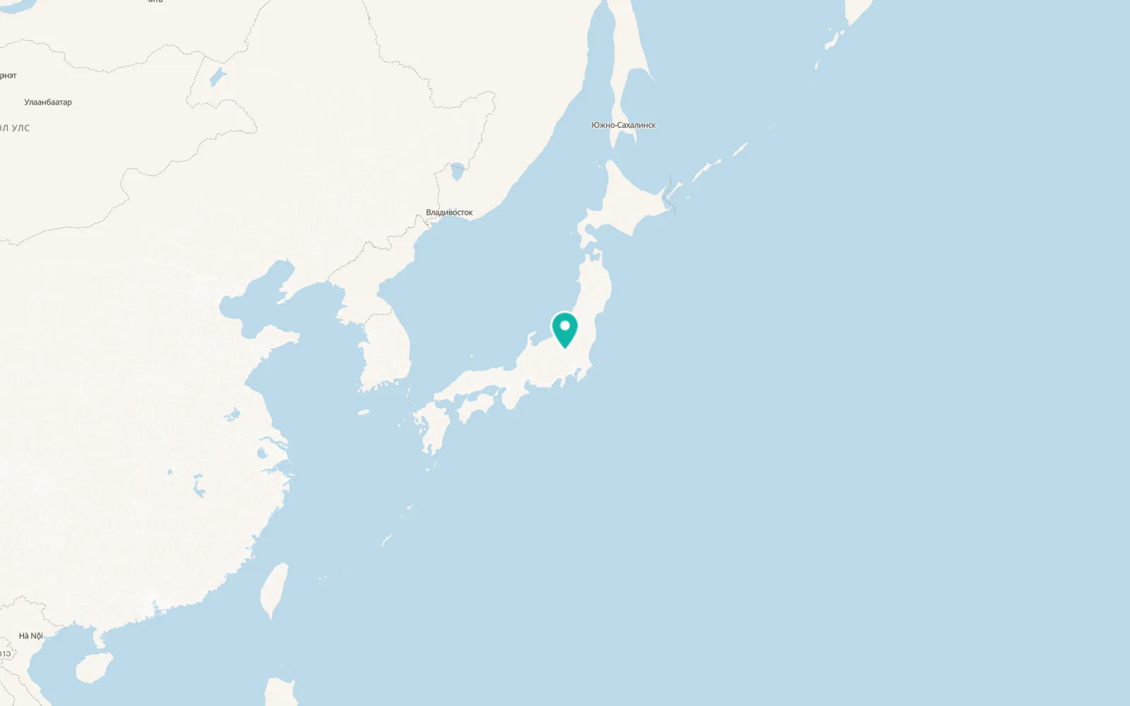 Map of Maebashi