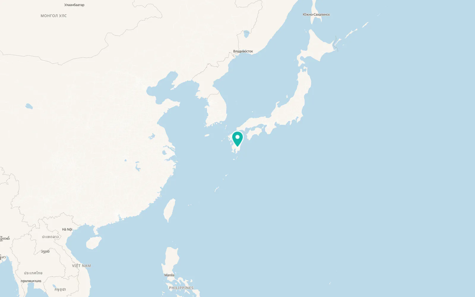 Map of Miyakonojō