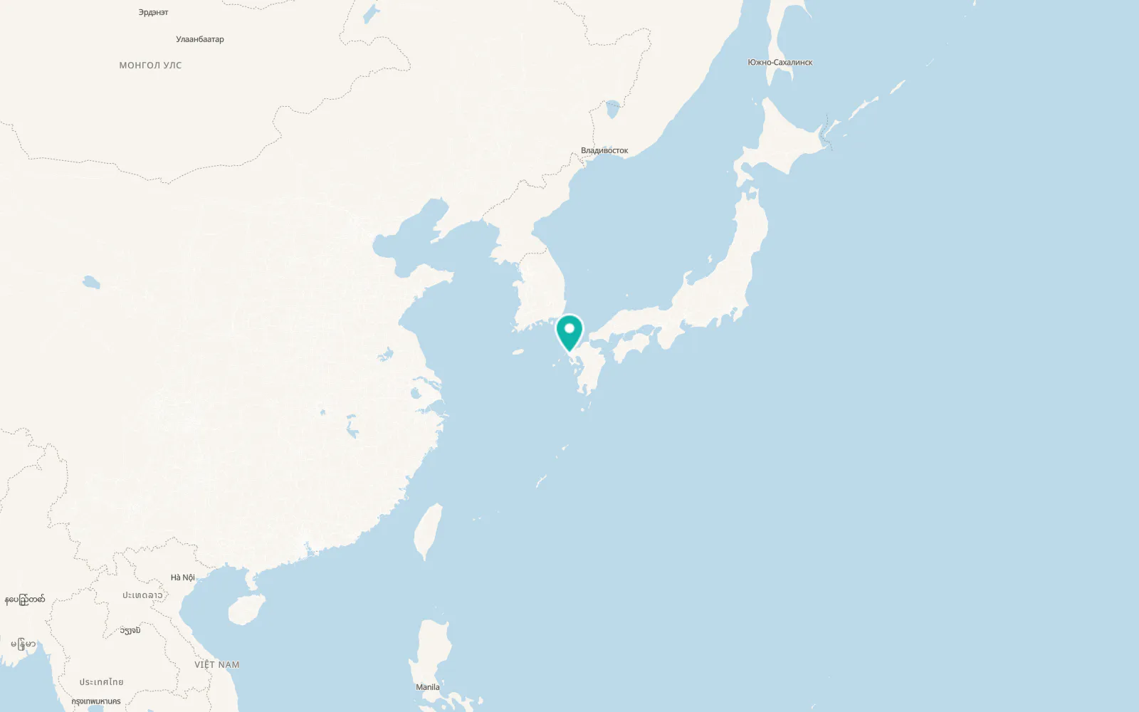 Map of Sasebo