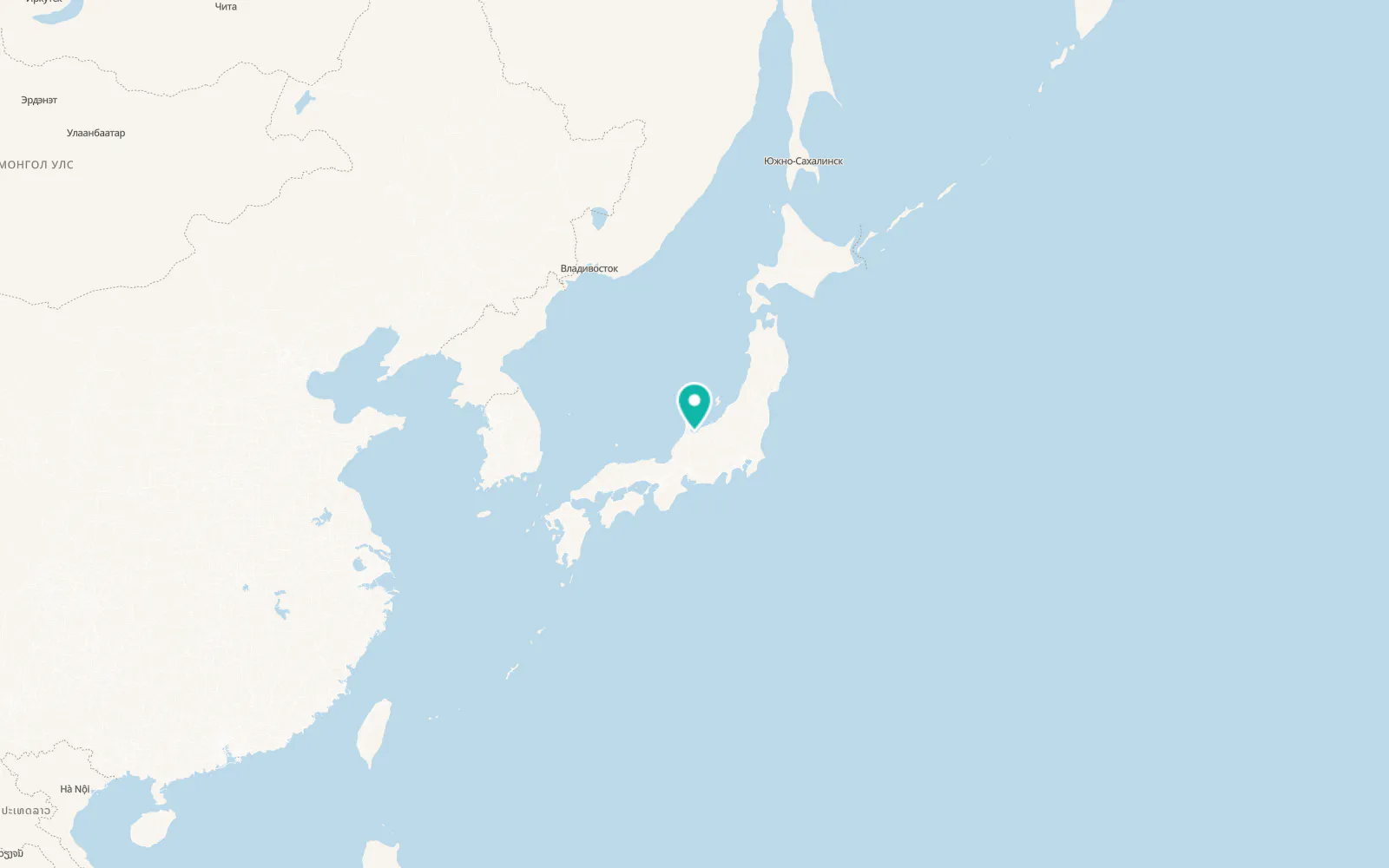 Map of Toyama