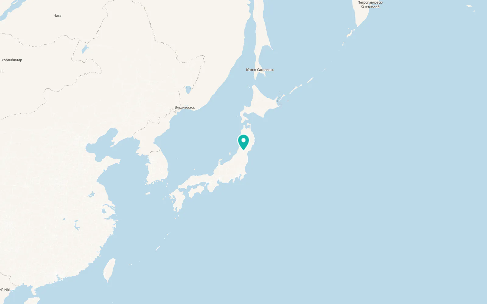 Map of Yamagata