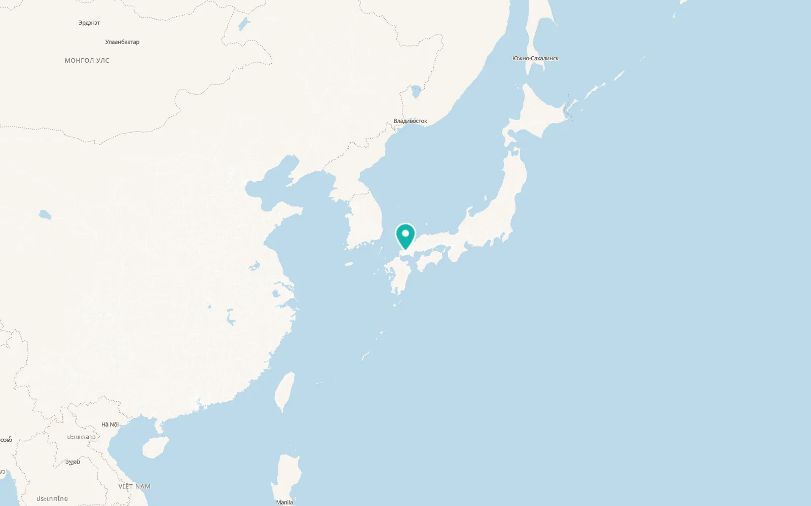 Map of Yamaguchi