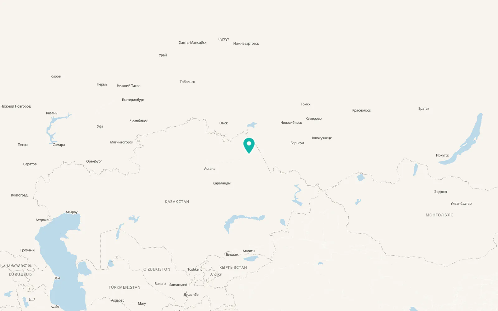 Map of Pavlodar