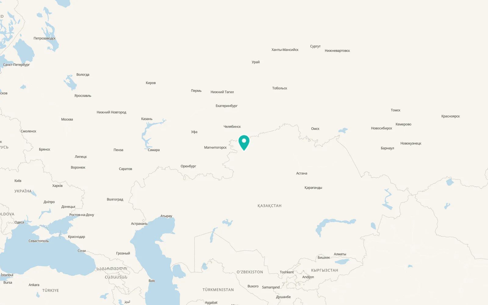 Map of Rudnyy