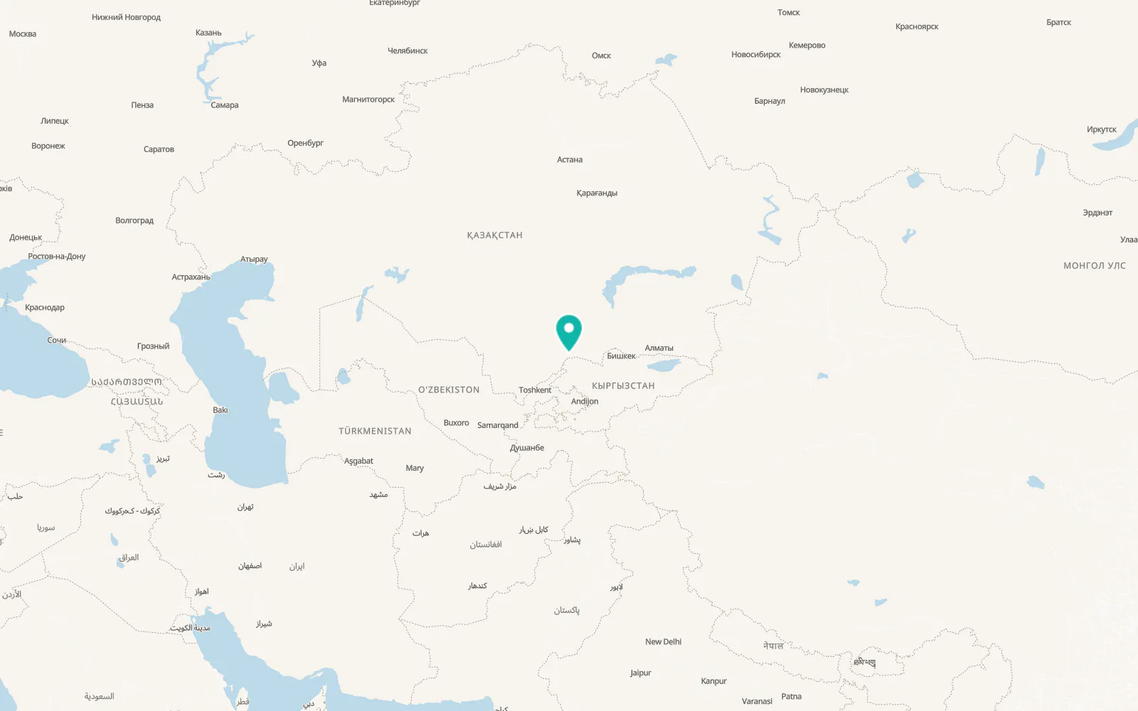 Map of Taraz