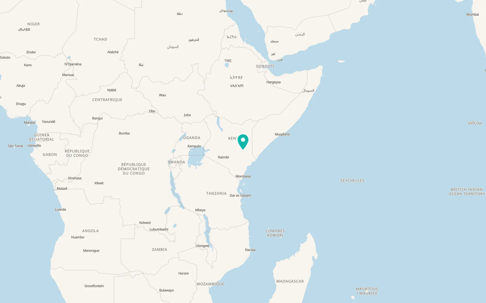 Map of Garissa