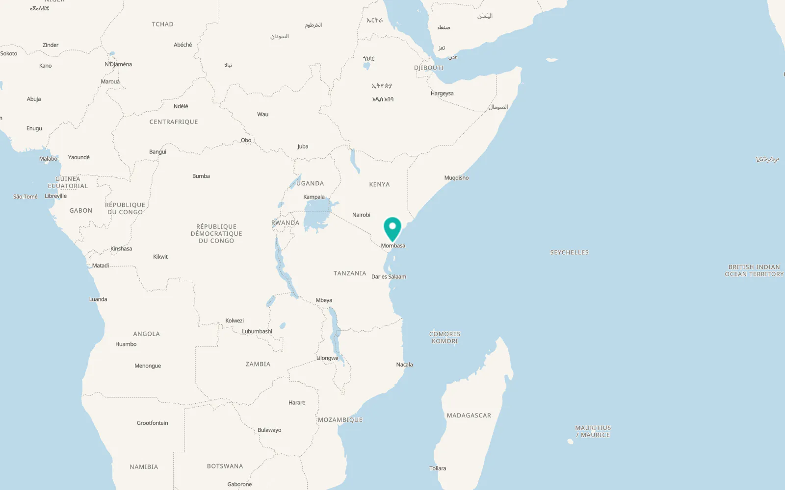 Map of Jomvu