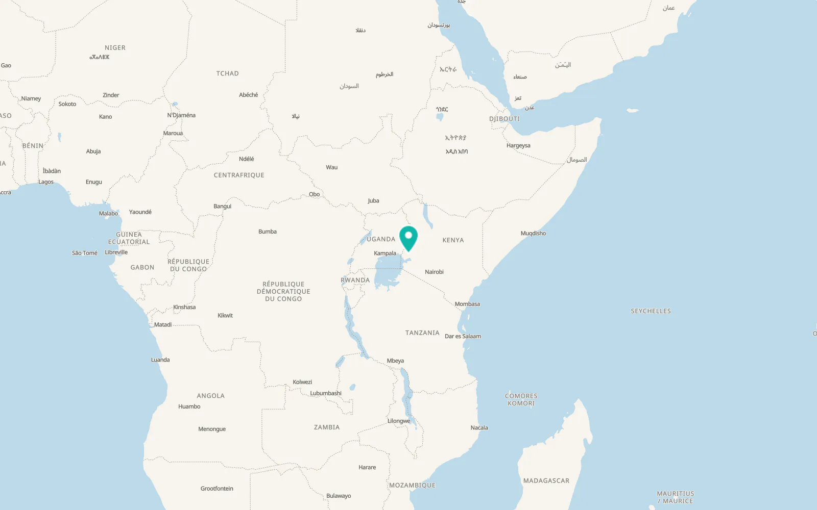 Map of Khwisero