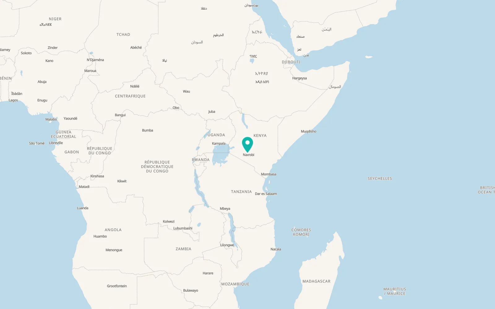 Map of Kikuyu
