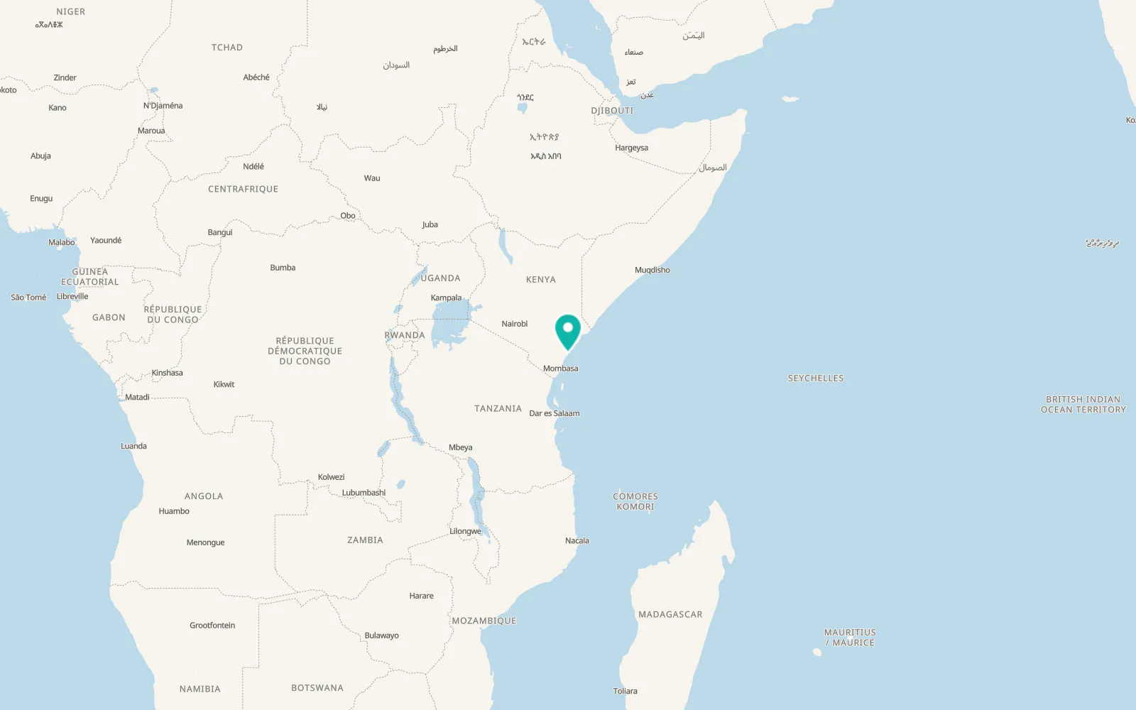 Map of Malindi