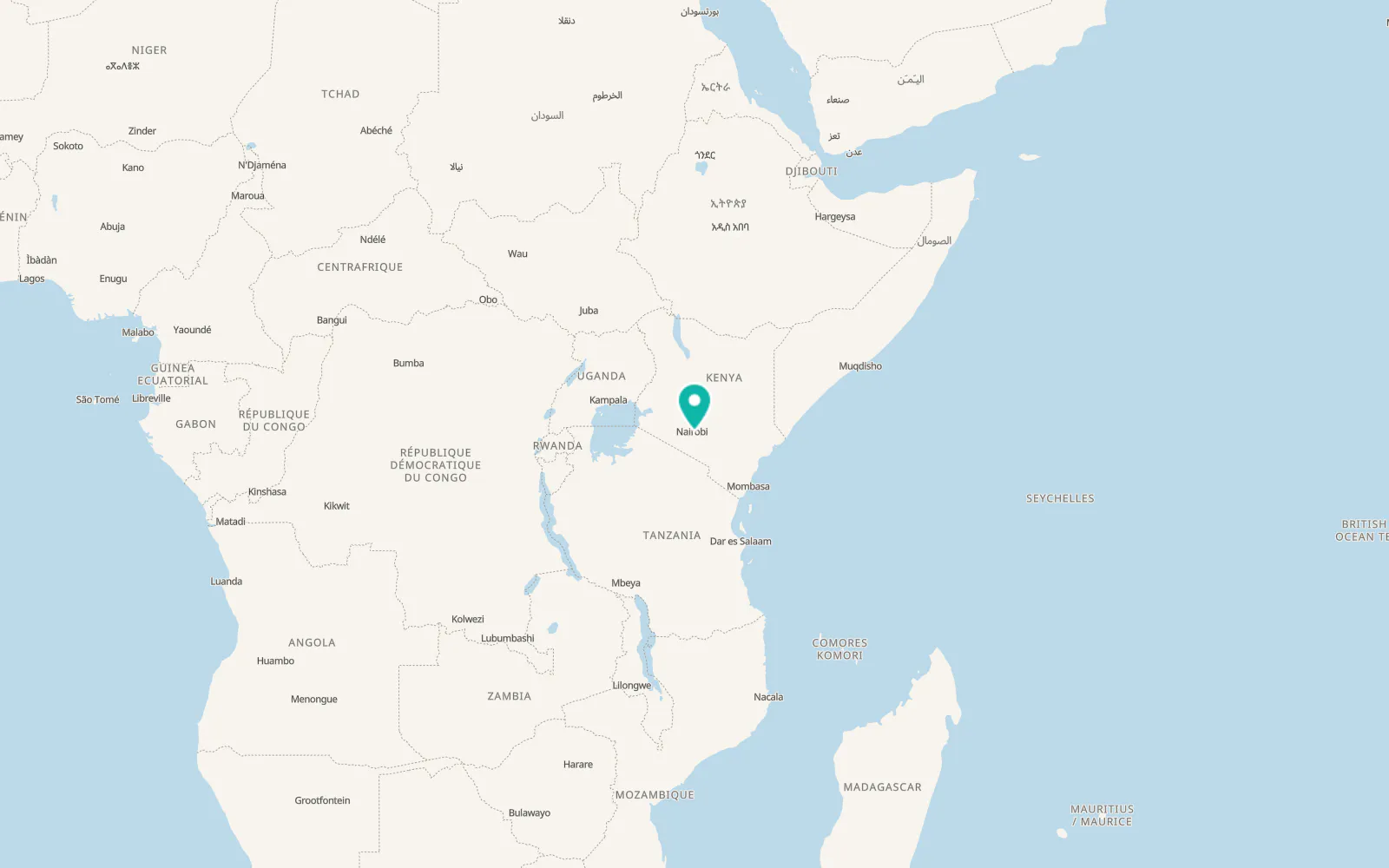 Map of Mlolongo