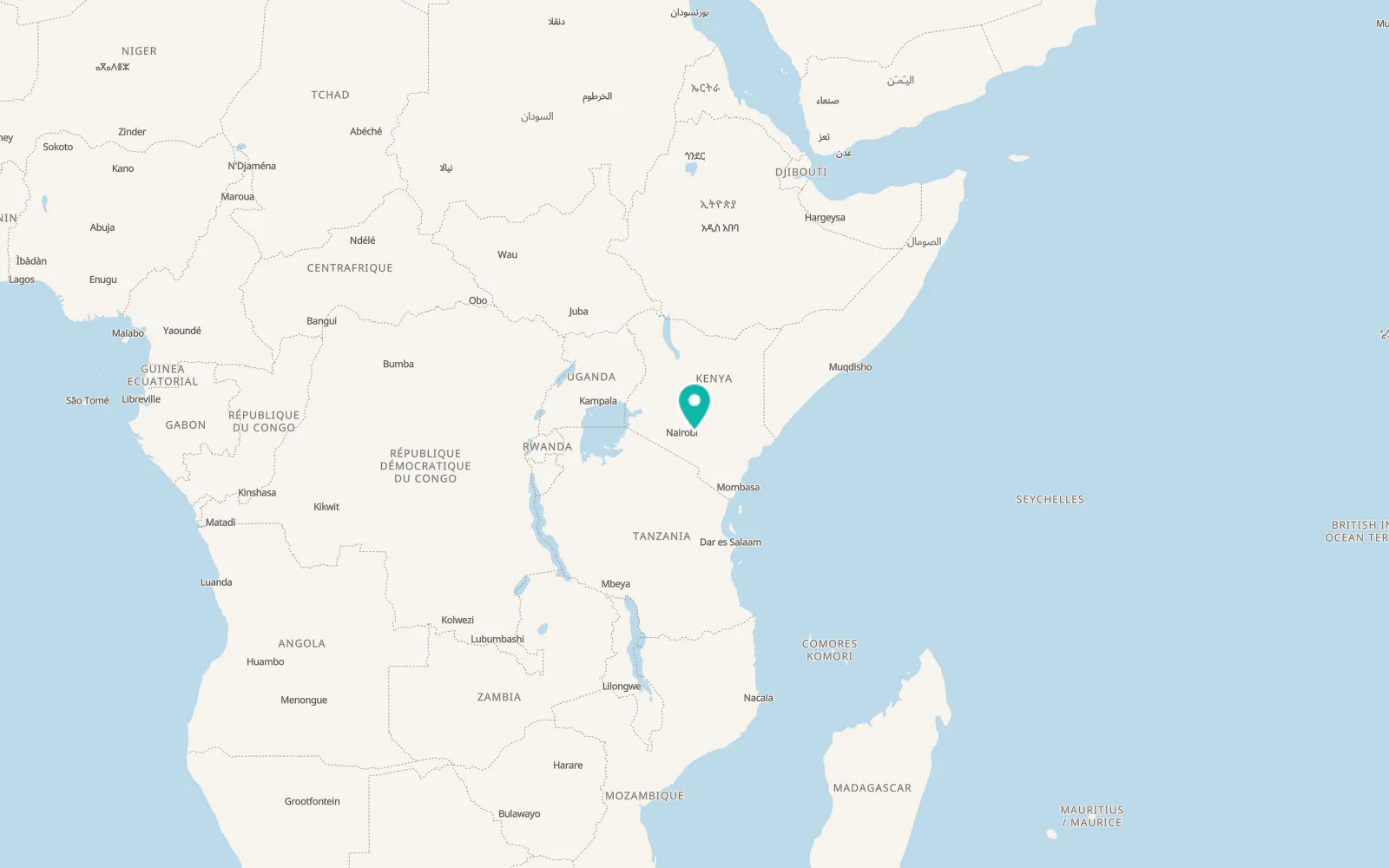 Map of Mwala