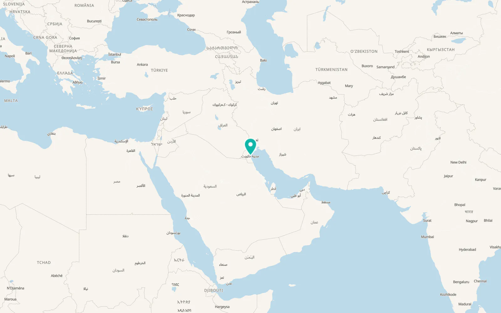 Map of Ḩawallī