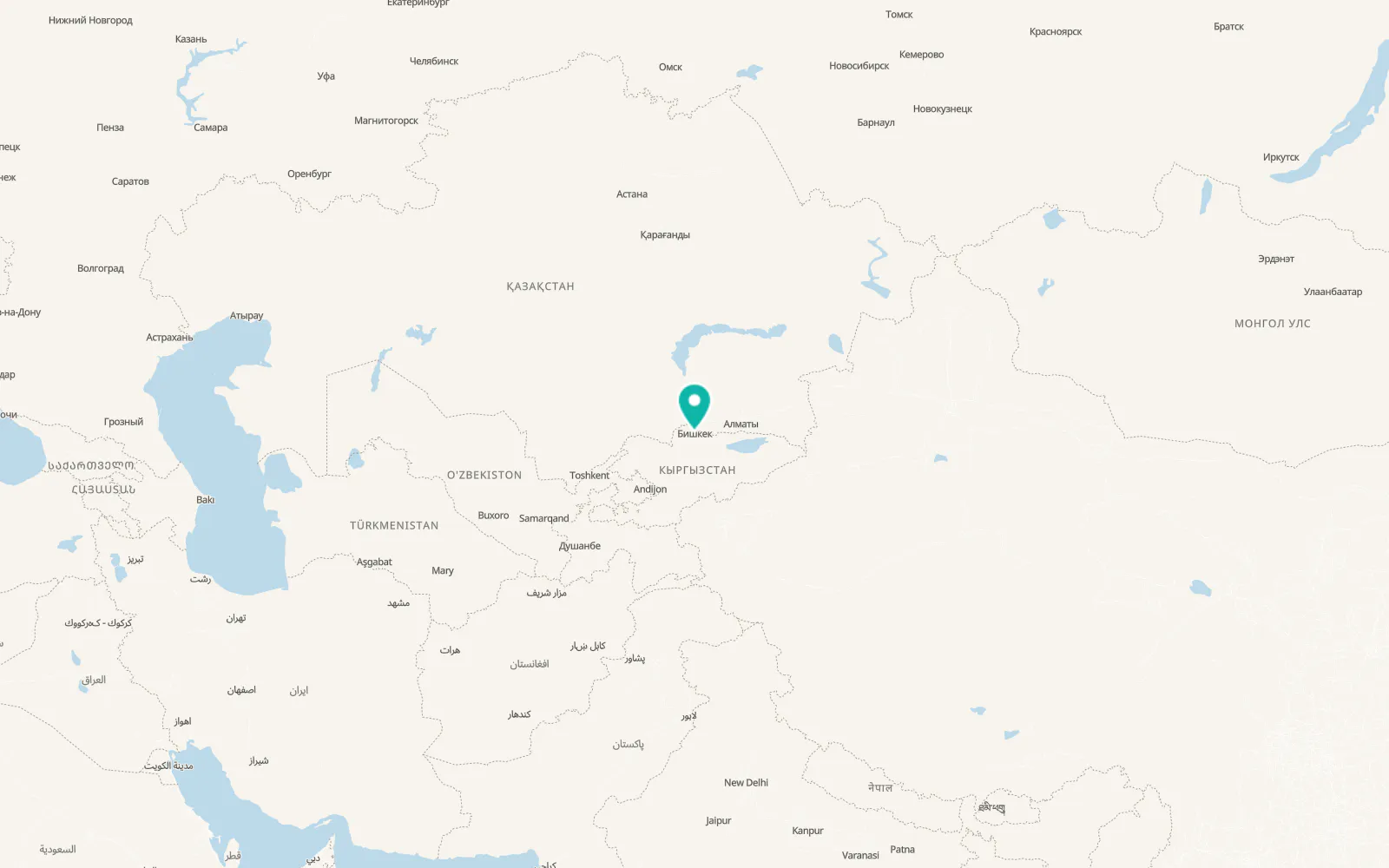 Map of Bishkek