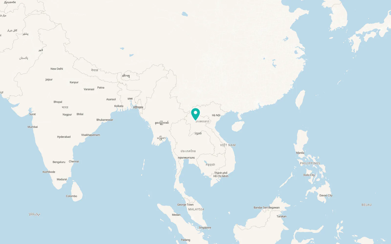 Map of Luang Prabang