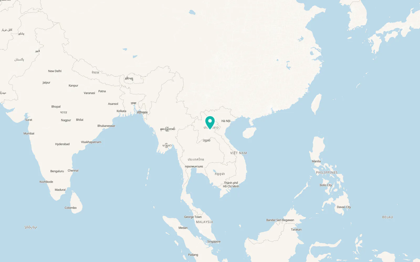 Map of Muang Phônsavan