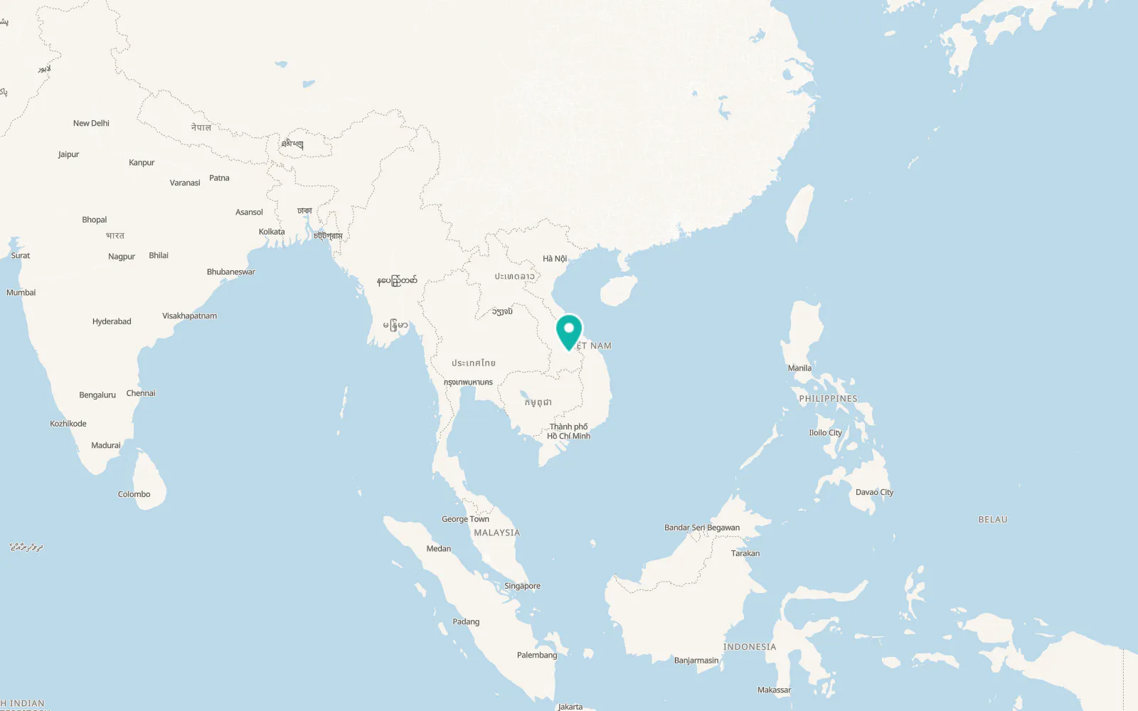Map of Sekong