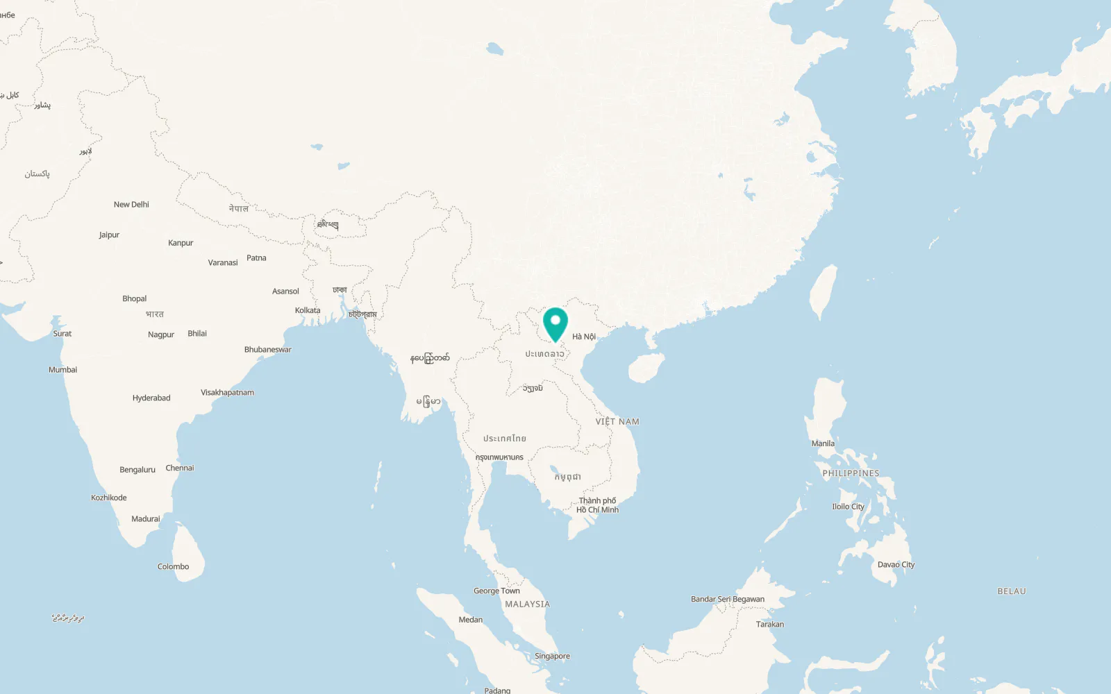 Map of Xam Nua