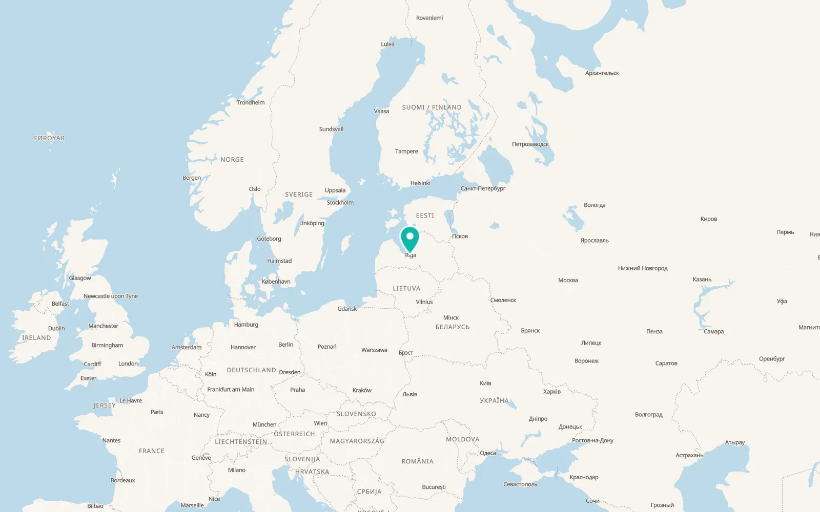 Map of Mārupe
