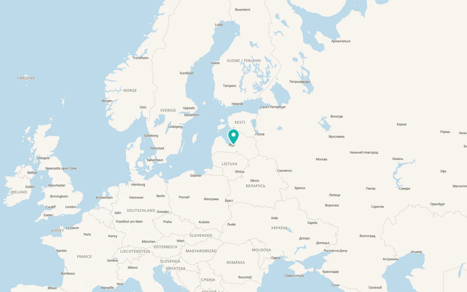 Map of Salaspils