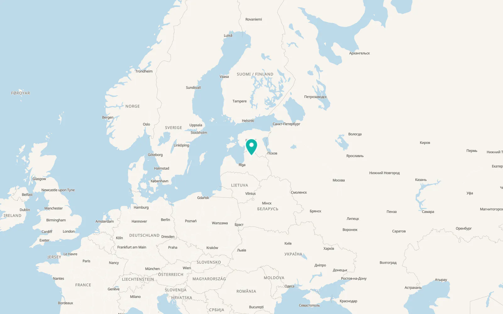 Map of Valmiera