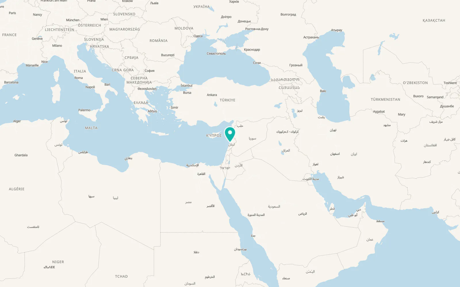 Map of Jounieh