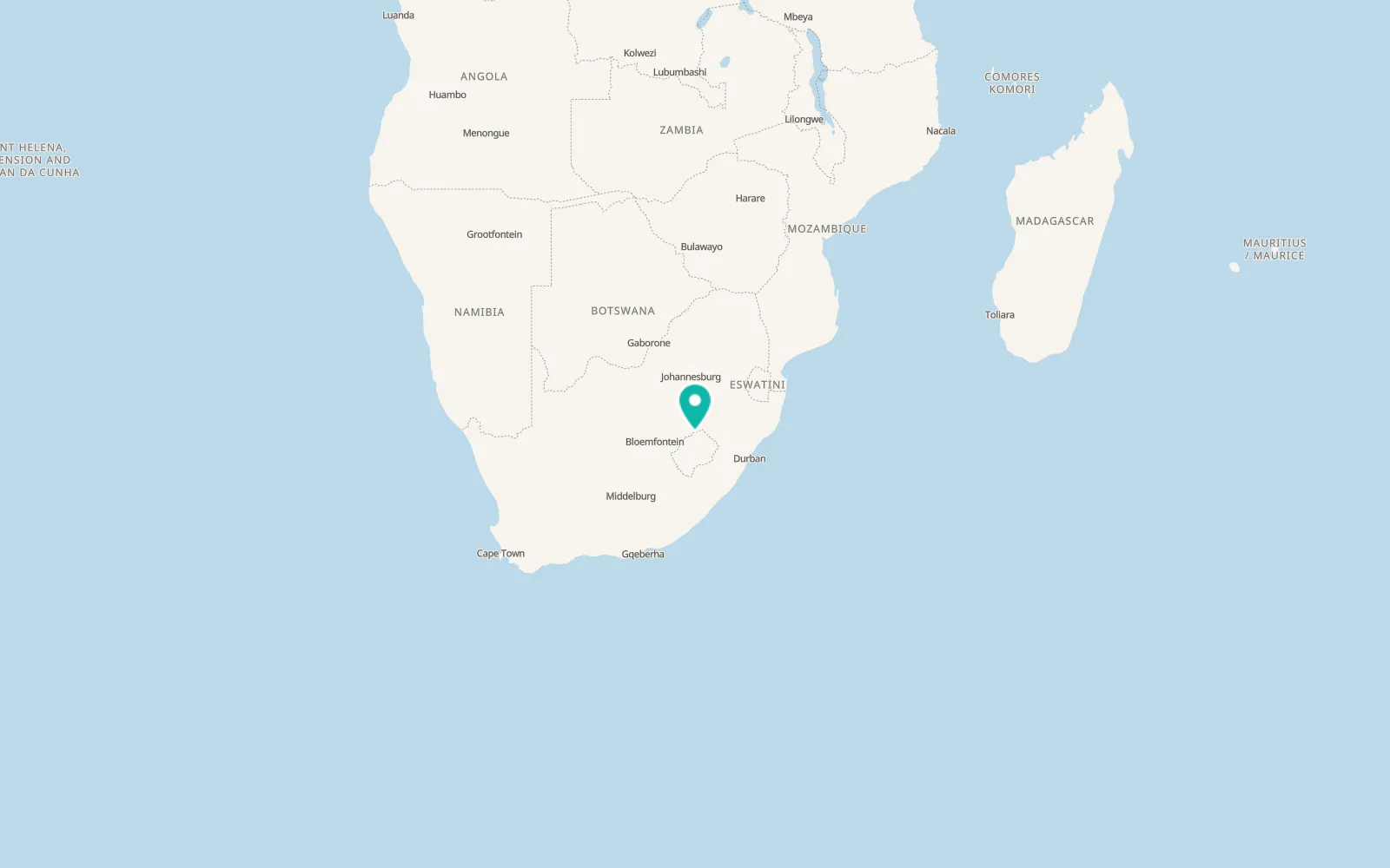 Map of Butha-Buthe