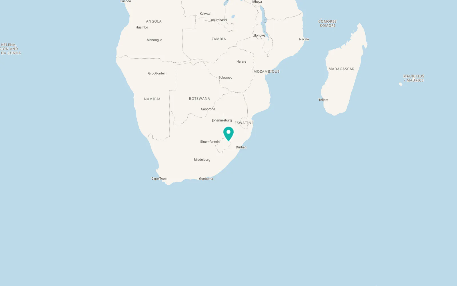 Map of Mokhotlong