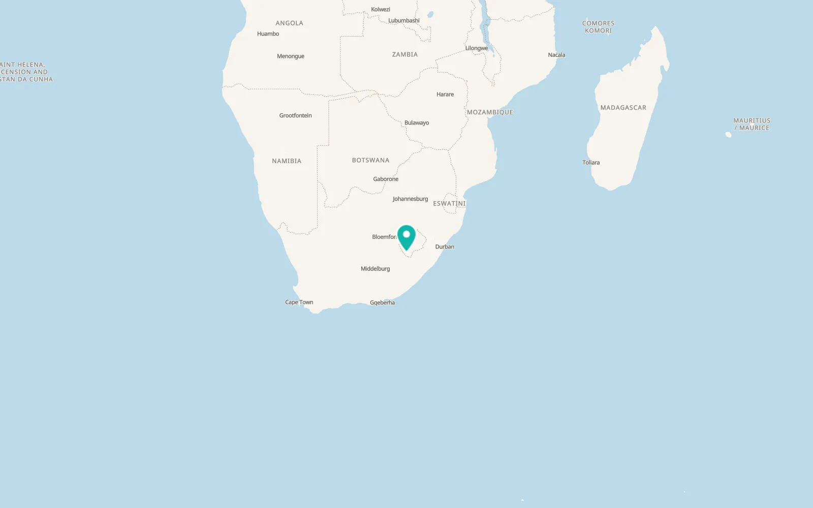 Map of Quthing