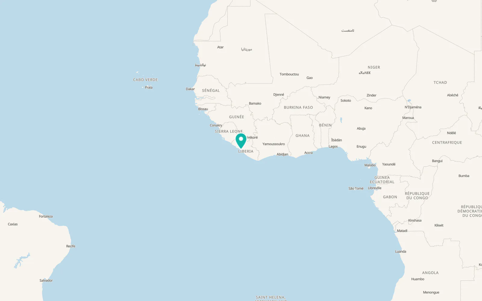 Map of Buchanan