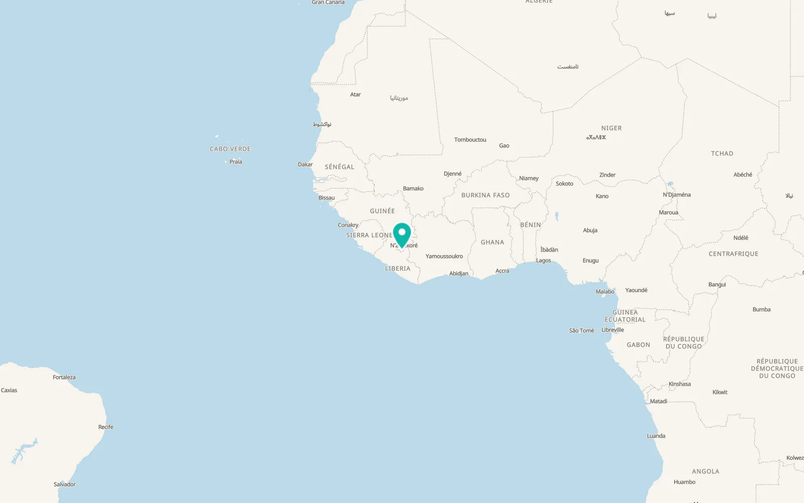 Map of Ganta