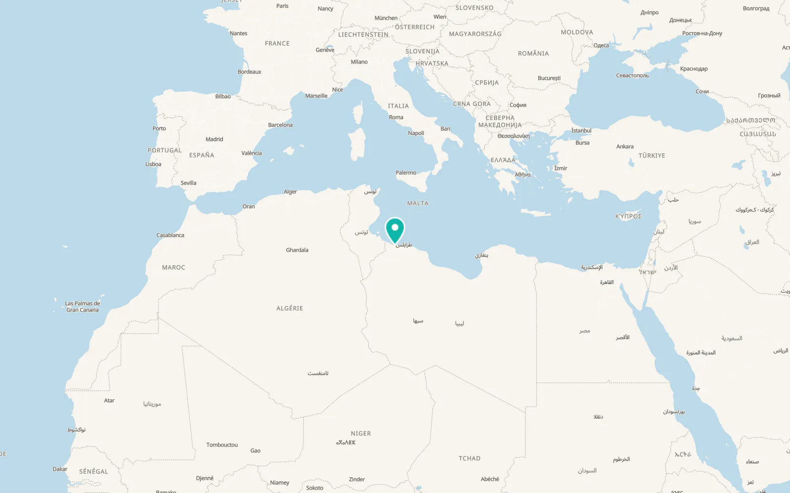 Map of Al Ajaylat