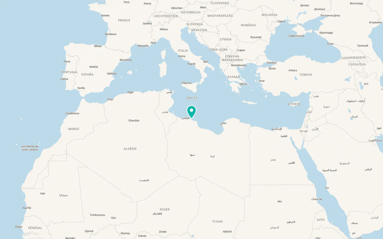 Map of Al Khums