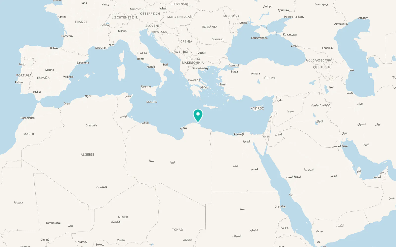 Map of Darnah