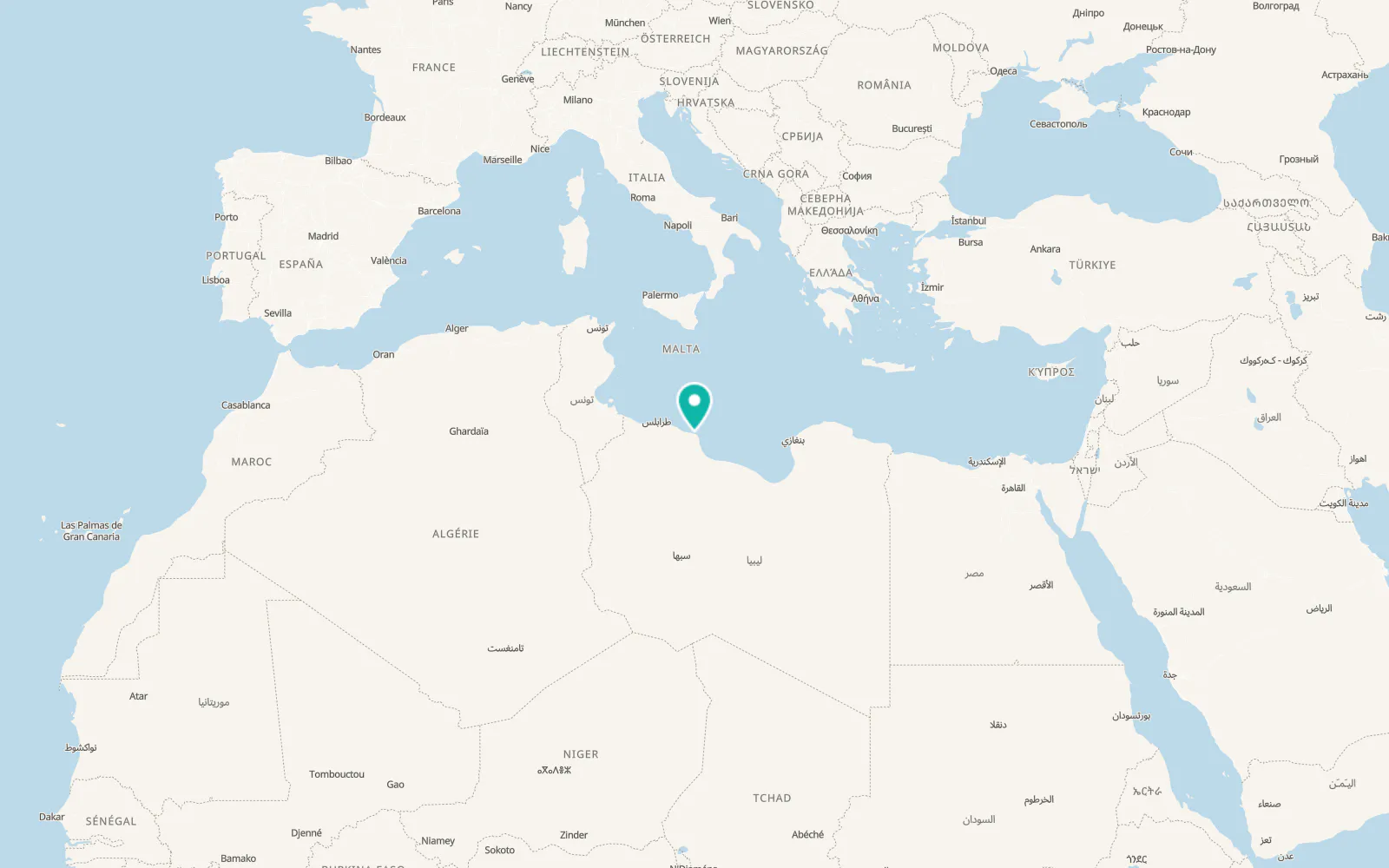 Map of Misratah