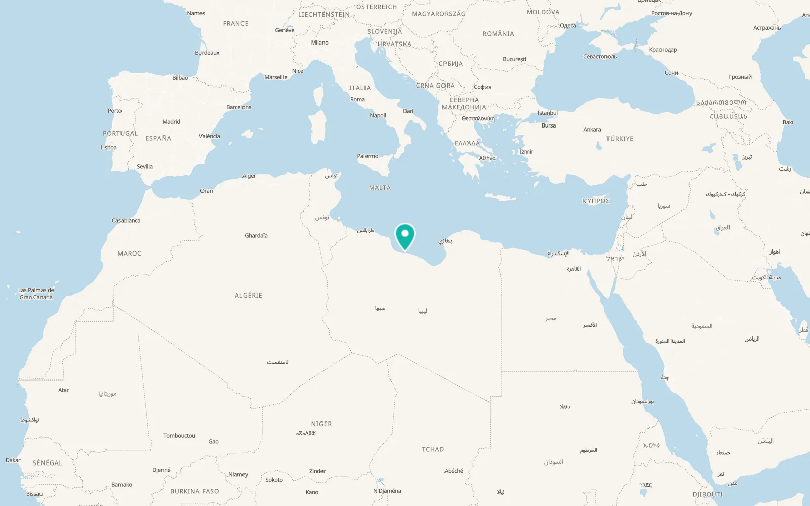 Map of Sirte