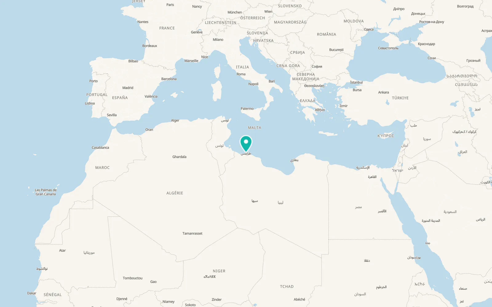 Map of Tripoli