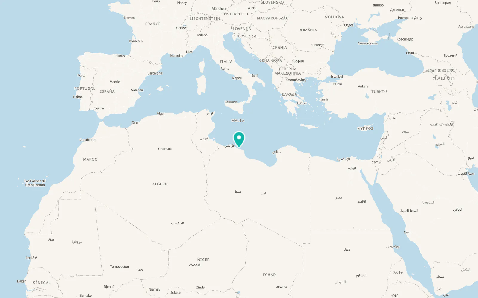 Map of Zliten