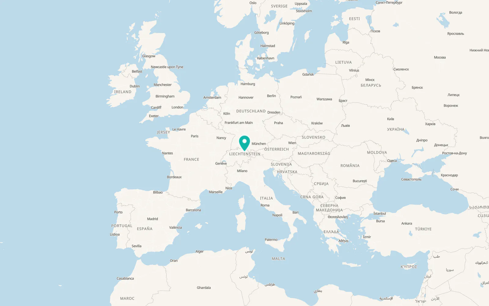Map of Ruggell