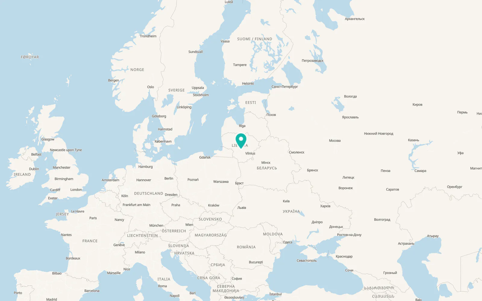 Map of Eiguliai