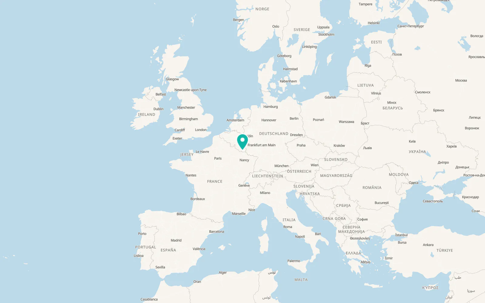 Map of Belvaux