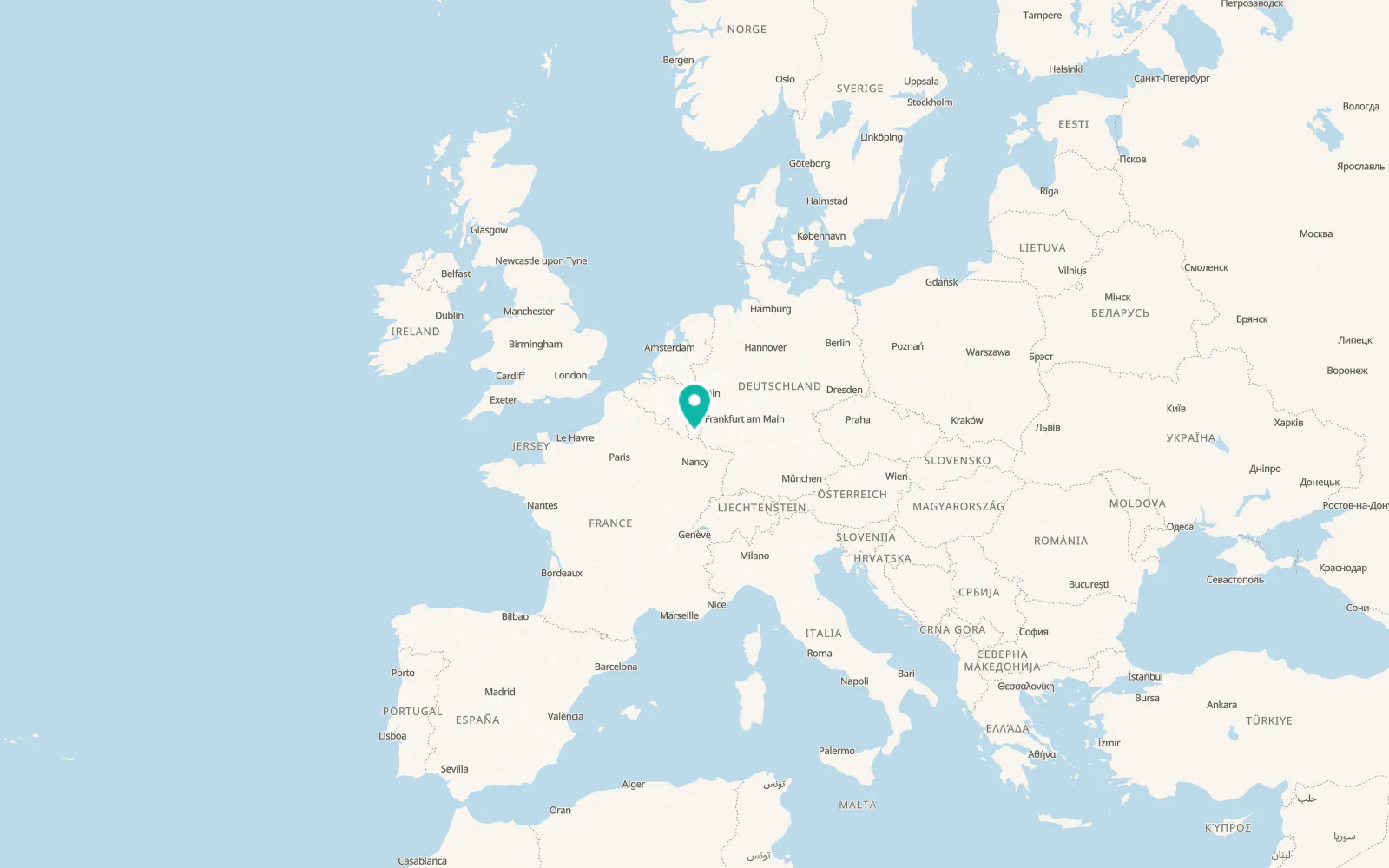 Map of Kirchberg