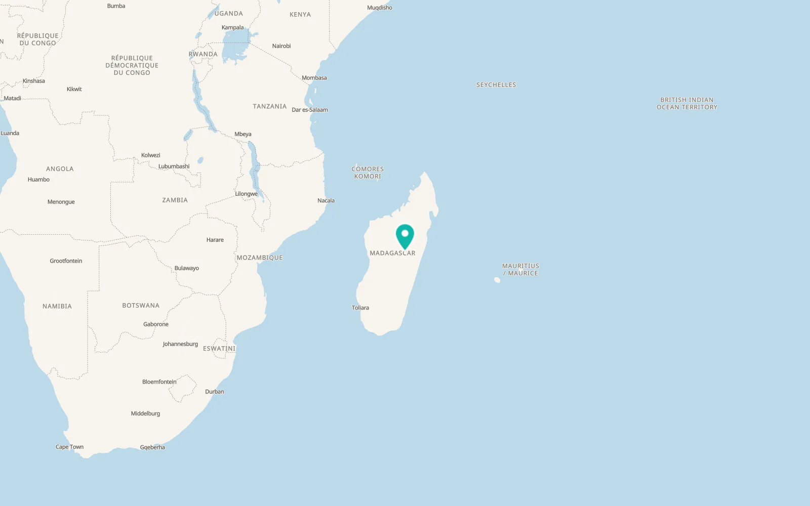Map of Antananarivo